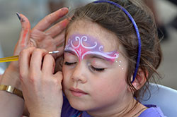 Brown sponsors at event - Face Painting